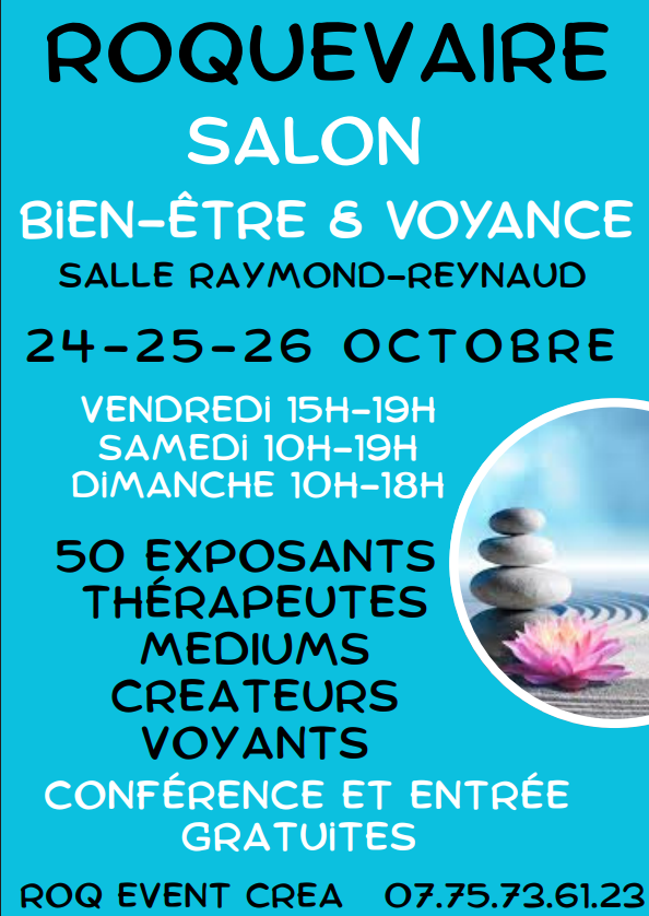 Salon Bien-être 24 au 26 octobre à Roquevaire